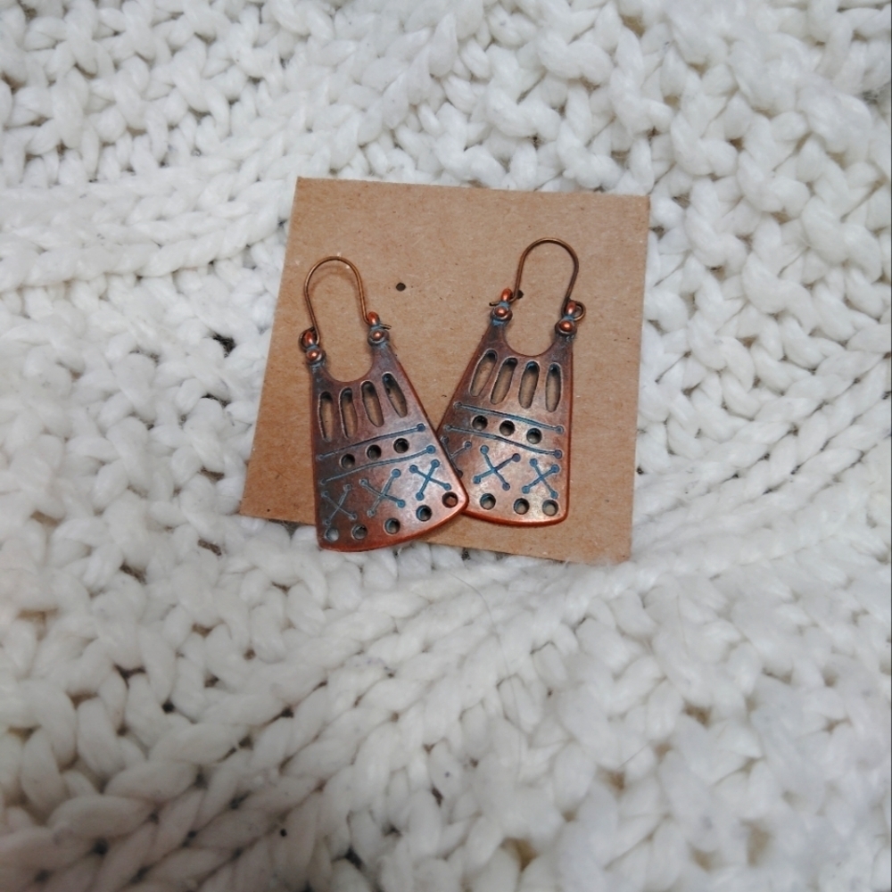 2 for 25$ Boho Copper Dangle Earrings